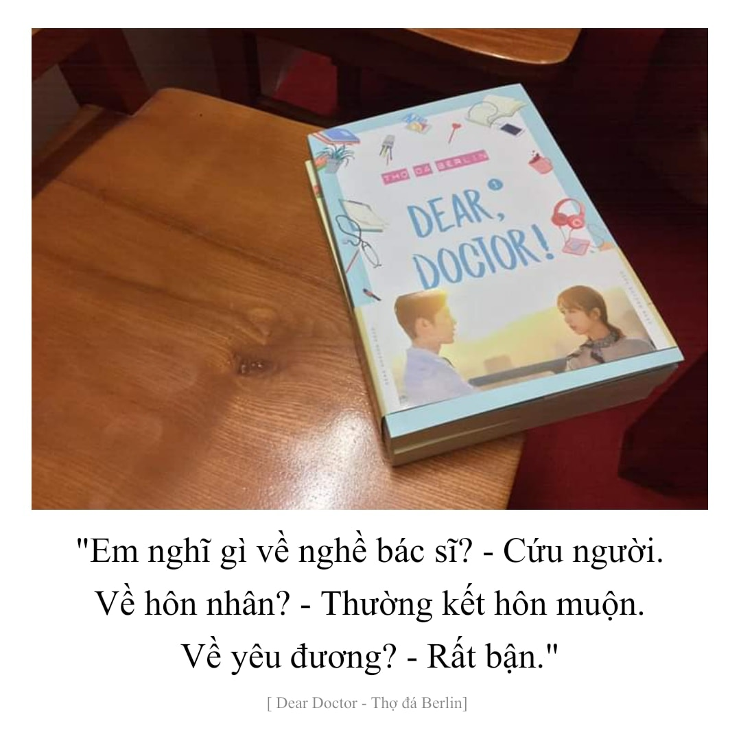 Em nghĩ gì về nghề bác sĩ?
Cứu người.
Về hôn nhân?
Thường kết hôn muộn.
Về y