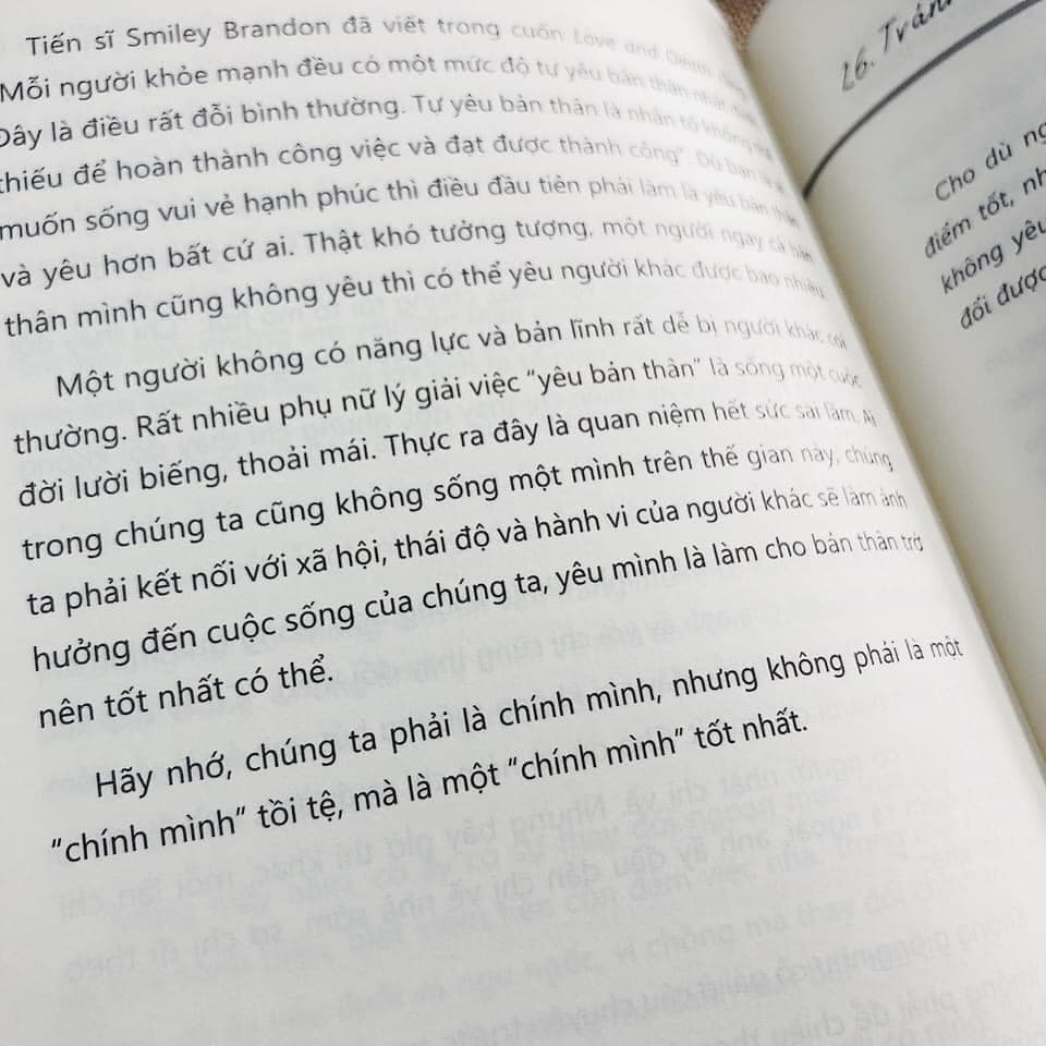 Hãy nhớ, chúng ta phải là chính mình, nhưng không phải là một “ chính mình” tồi